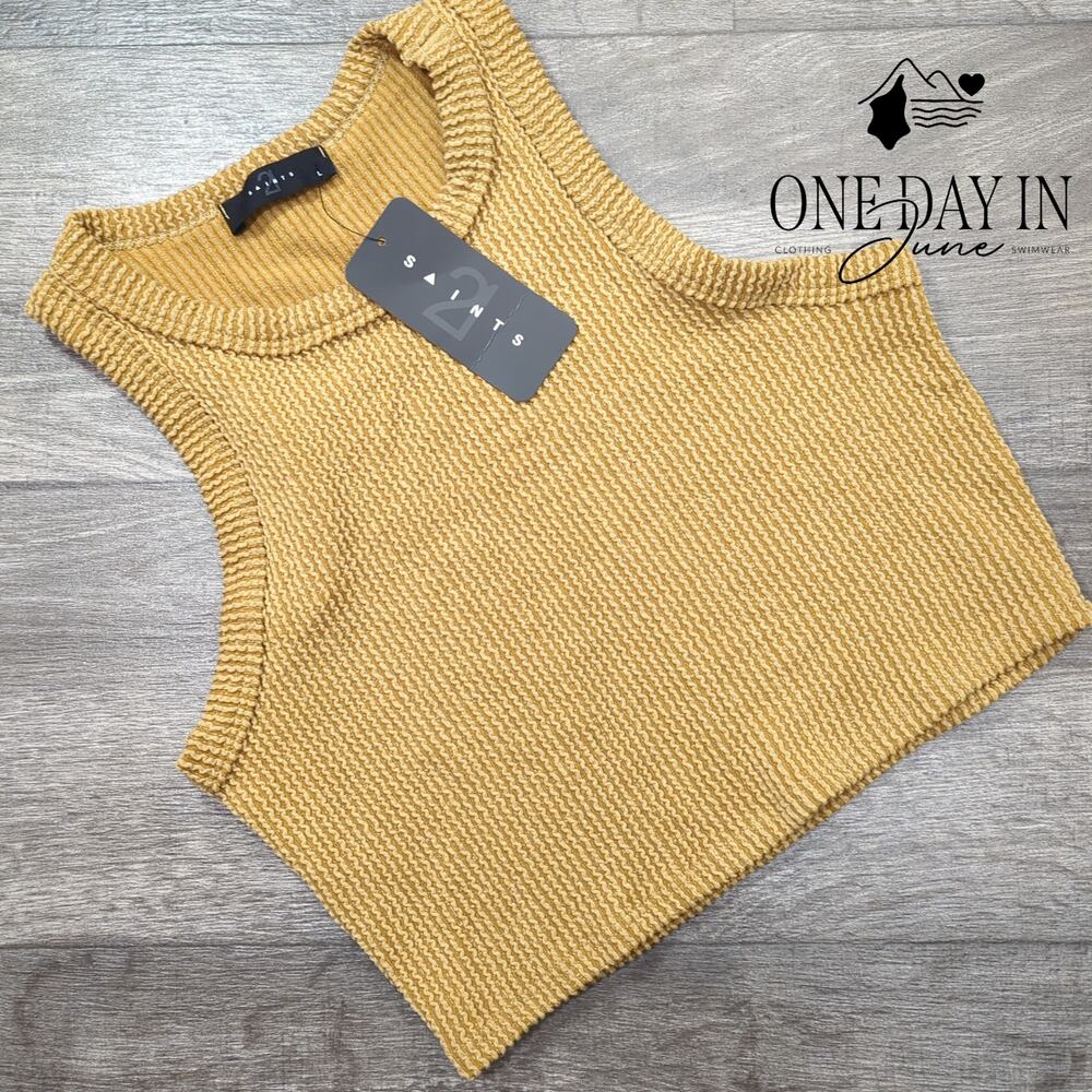 21 Saints Sleeveless Crop Top Size L